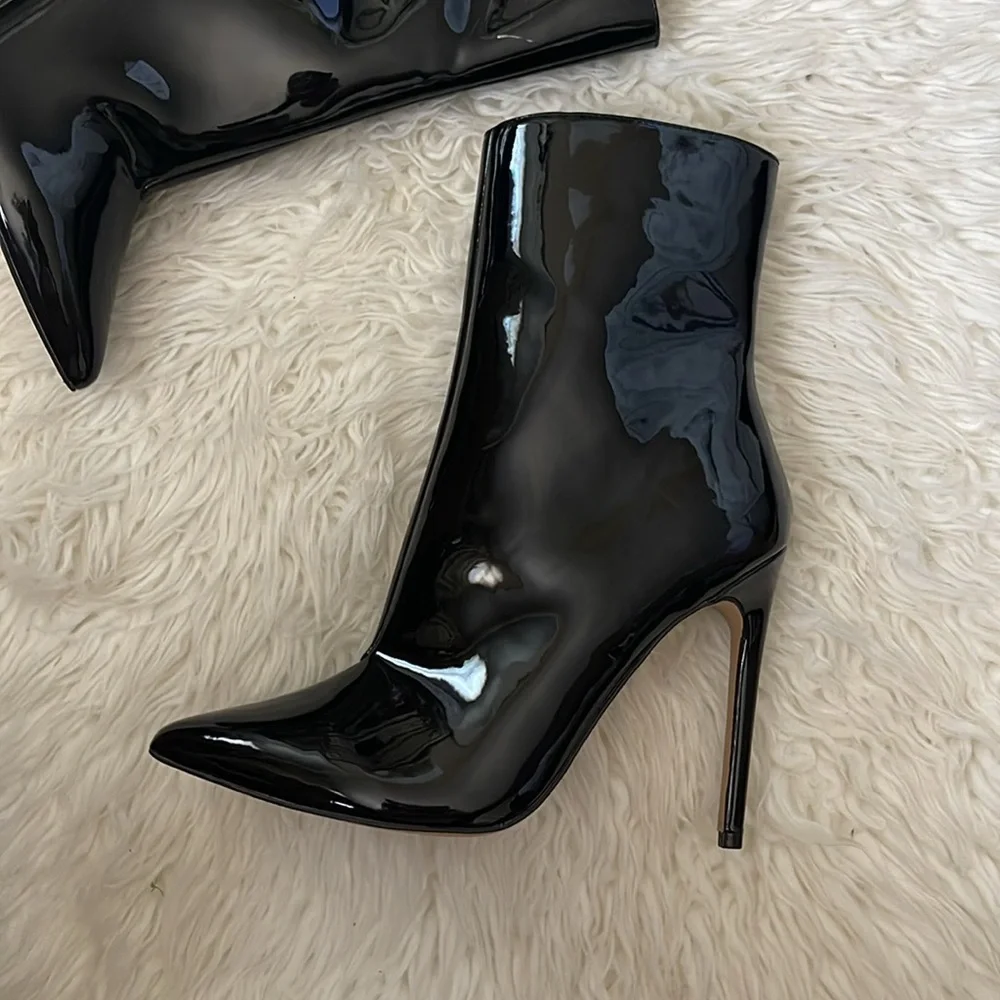 Steve Madden Wagner patent heeled booties - Picture 16 of 16